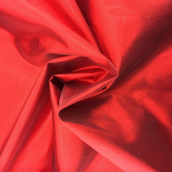 Paper Lame Fabric Red